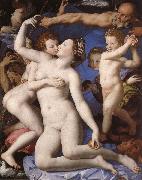 BRONZINO, Agnolo, Allegories over Karleken and Time